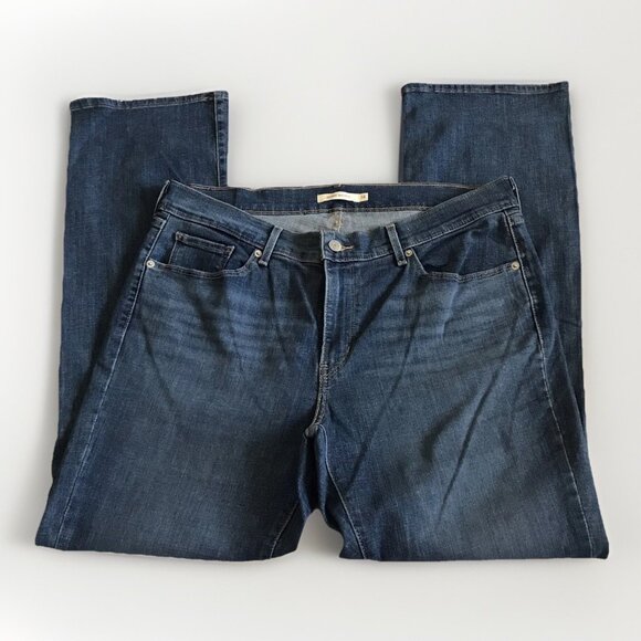 Levi's Classic Bootcut Jeans Women's Size 14 Dark Wash 32x32 - Picture 1 of 7